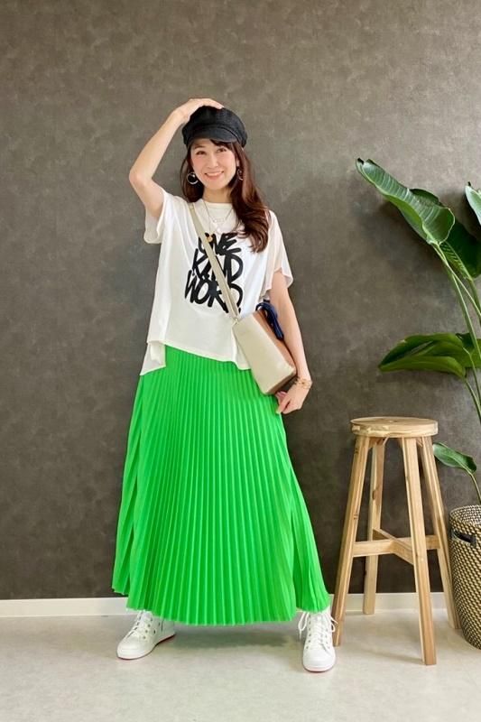 MICALLE MICALLE(ミカーレミカーレ)異素材切替ロゴTシャツ