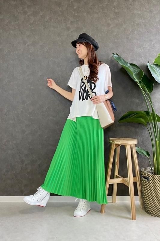 MICALLE MICALLE(ミカーレミカーレ)異素材切替ロゴTシャツ