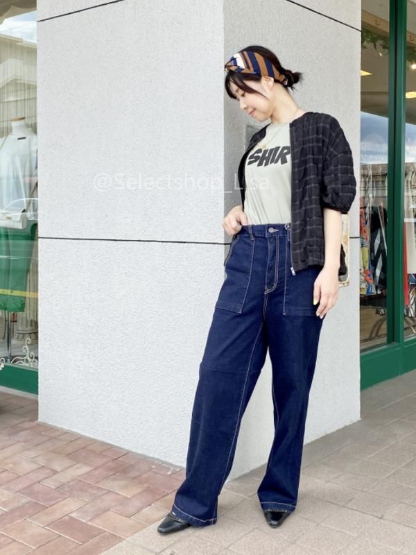 MICALLE MICALLE(ミカーレミカーレ)フレンチ袖ロゴTシャツ・SHIR
