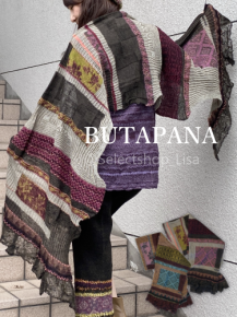 BUTAPANA(ブタパナ/ぶたぱな)ニットストール - ファッション通販 BUTAPANA(ブタパナ/ぶたぱな)ニットストール - ファッション通販