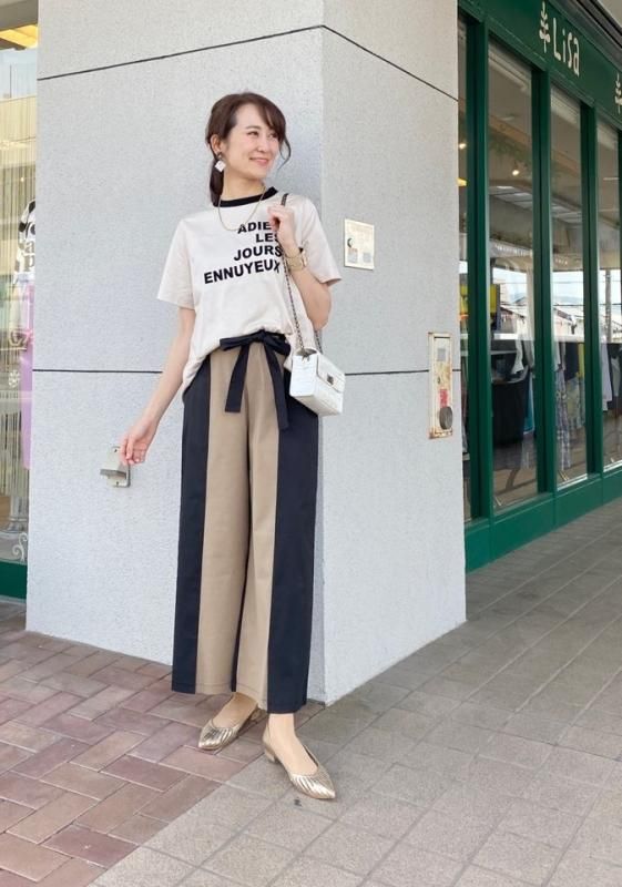 le chanter(ルシャンテ)フロッキーロゴプリントTシャツ・日本製