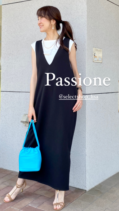 パシオーネ【新品タグ付き】ジャンパースカート colorブラック size M