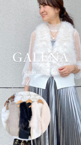 GALENA ガレナ　リバーシブルショートコート