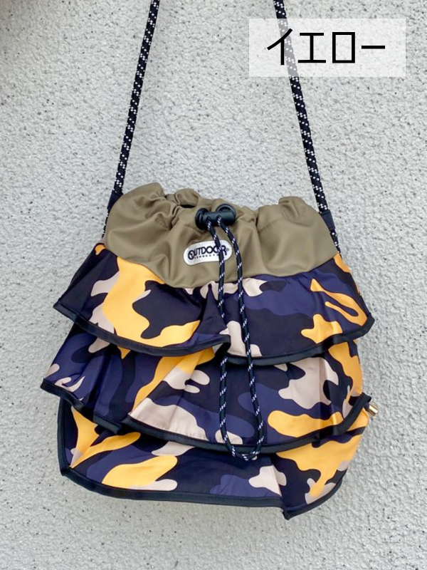 RISLEY(リズレー)×OUTDOORコラボ迷彩ティアードフリルバッグ|30 RISLEY(リズレー)×OUTDOORコラボ迷彩ティアードフリルバッグ|30