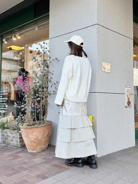 MICALLE MICALLE(ミカーレミカーレ)ローゲージリブハイネック