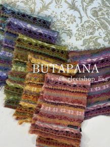 BUTAPANA(ブタパナ/ぶたぱな)ニットちびマフラー、ミニマフラー BUTAPANA(ブタパナ/ぶたぱな)ニットちびマフラー、ミニマフラー