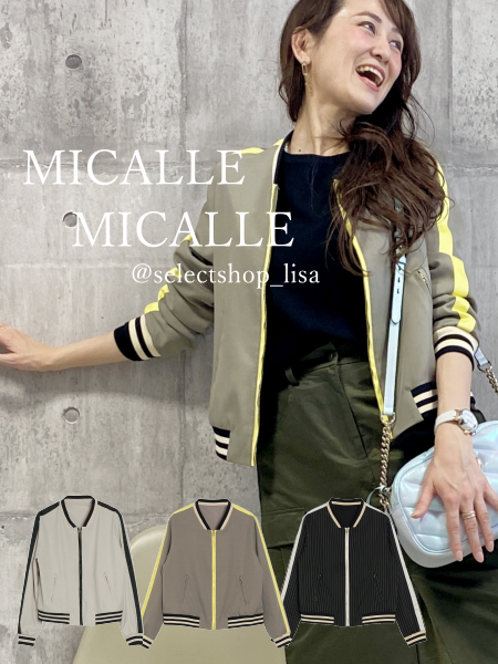 安価 ＭICALLE MICALLE キルティングＷジップブルゾン ジャンパー 