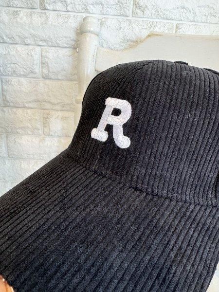 ★ドイツ発*ZARA*新作*RACING刺繍コーデュロイキャップ/BLACK★ コントラスト刺繍キャップ - ダークグレー | ZARA Japan / 日本