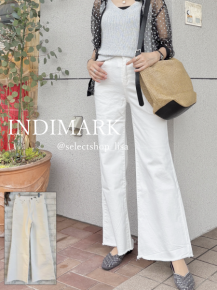 INDIMARK ニューワイド デニム | ホワイト WJ191 - インディ