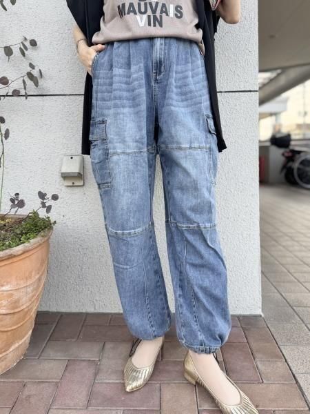 ★セール 新品 送料込★INDIMARK デニム カーゴパンツ WJ089 M★ w089-005.jpg