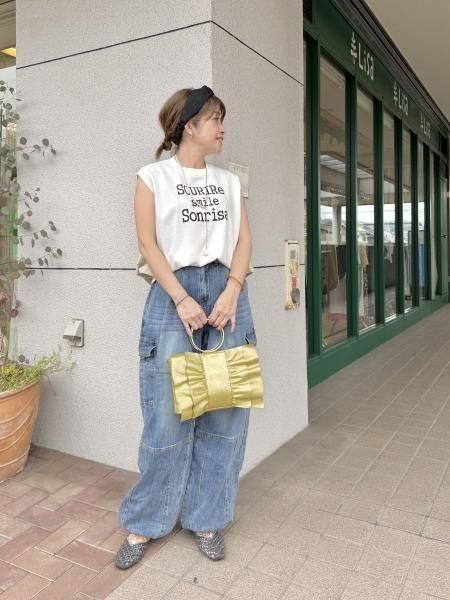 INDIMARK WJ153 Mサイズ カーゴパンツ INDIMARK(インディマーク)ライトデニムふっくらカーゴパンツ