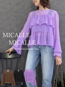 サン MICALLE MICALLE ジップアップトップス MICALLE MICALLE(ミカーレミカーレ)|30代40代からの