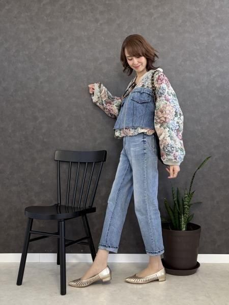 MICALLE MICALLE(ミカーレミカーレ)ゴブラン織り×デニム切替