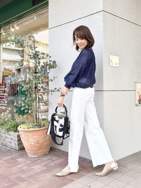 Anna Kerry(アンナケリー)シアージャガードぽわん袖カーディガン