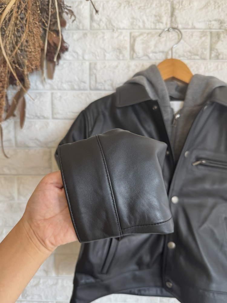 試着のみ羊革シーシークロス C.C.CROSS ラムレザー ライダースピンク C.C.CROSS シーシークロス ジャケット ダブルフロント ラムレザー