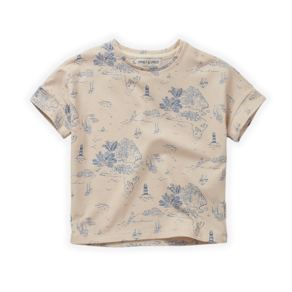 【sproet&sprout】　トップス　Loose T-shirt cinque terre print