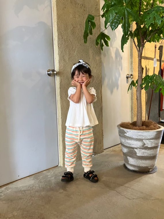 【my little cozmo】 マイリトルコズモ　ベビーパンツ　Towelling stripe baby pants - 雅楽 音  ｜子供服・大人服のセレクトショップ｜通販