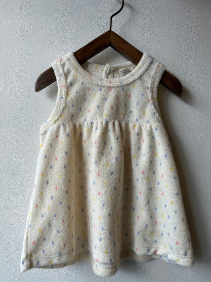 【my little cozmo】 マイリトルコズモ　ベビードレス　Toweling print baby dress
