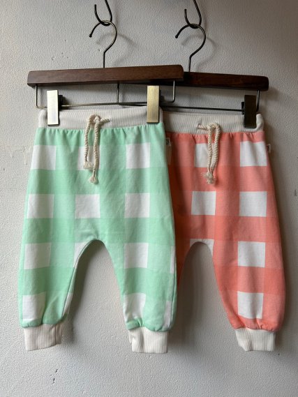 【my little cozmo】 マイリトルコズモ　ベビーパンツ　fleece gingham baby pants