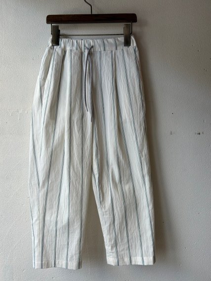 マウンテン　organic stripe 1tuck pants
