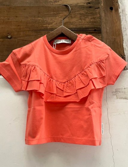 sproet&sproutۡT-SHIRT RUFFLE CORAL