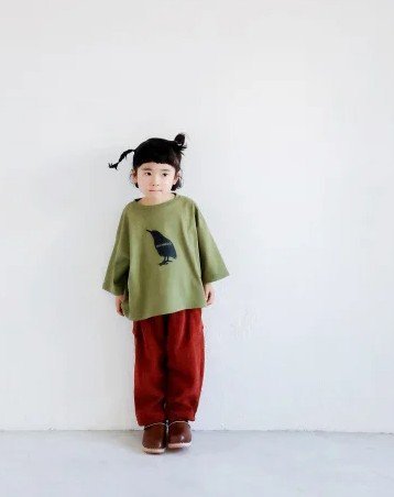 ߥꥳ Knit corduroy sarouel pants