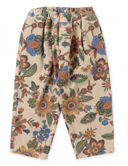 եBotanical Print Corduroy Pants