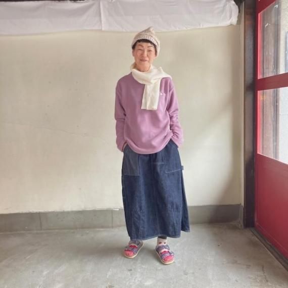 快晴堂　スカート 快晴堂 裾ダーツスカート | デニム - 【子ども服・大人服