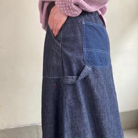 快晴堂　デニムスカート 快晴堂 裾ダーツスカート | デニム - 【子ども服・大人服