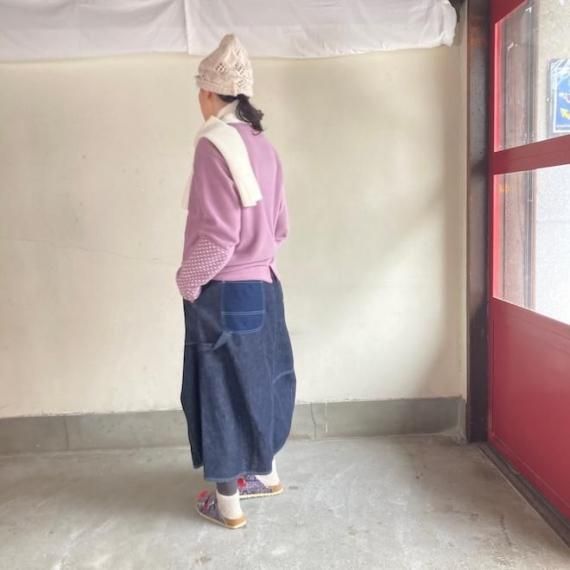 快晴堂 裾ダーツスカート | デニム - 【子ども服・大人服