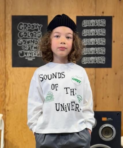 Groovy colors¡¡¥Æ¥ó¥¸¥¯ SOUNDS OVER SIZED L/S TEE