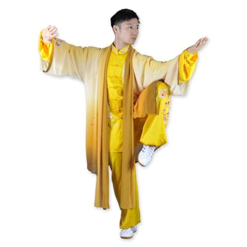 龍刺繍の表演服（黄色）｜太極縁
