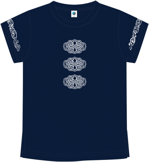 速乾 雲 太極拳tシャツ 紺 太極縁 速乾 雲 太極拳tシャツ 紺 太極縁
