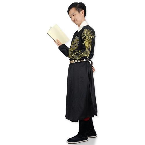 古風表演服 黒金 太極縁 古風表演服 黒金 太極縁