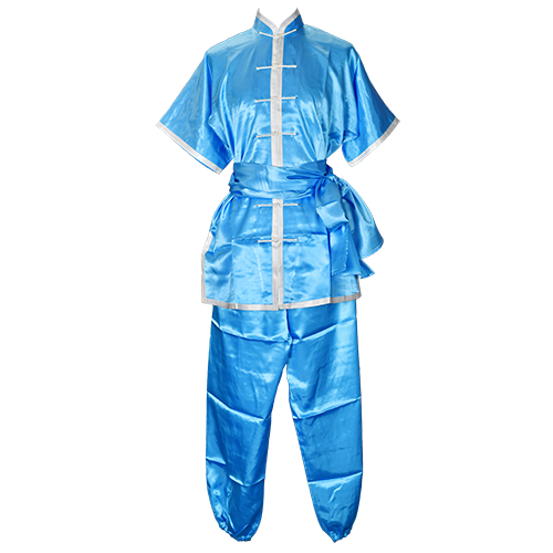 長拳服 子供サイズ 水色 135 帯付き 太極縁 長拳服 子供サイズ 水色 135 帯付き 太極縁
