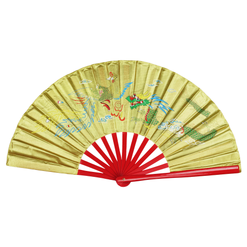 三線 鳳凰デザイン 木製 3弦 太極拳 扇【龍鳳(金)】|太極縁