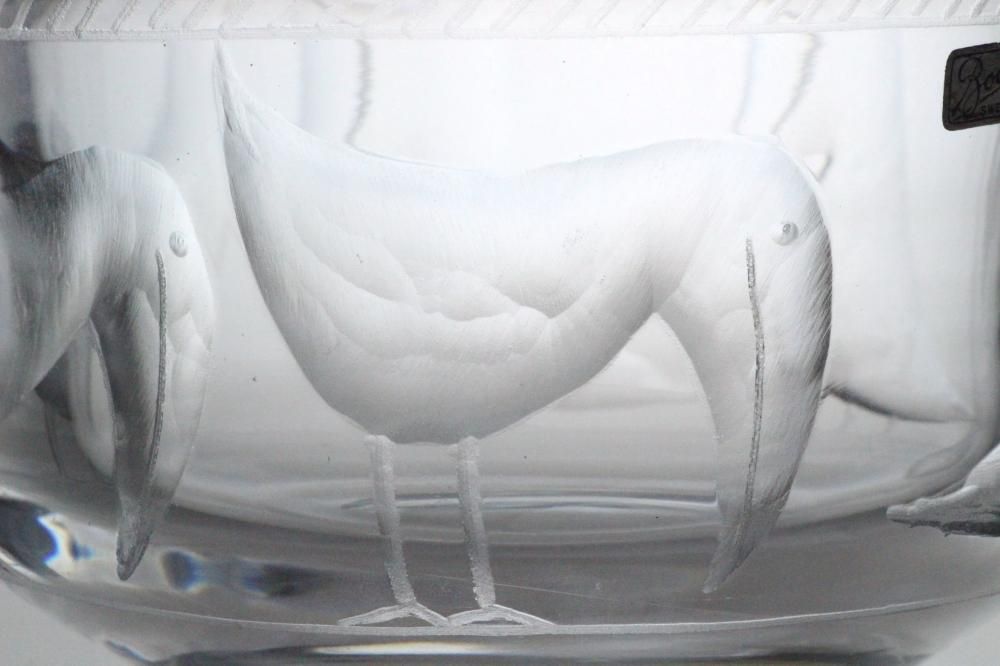 Erik Hoglund エリックホグラン クリスタルガラス ボウル 鳥 Erik Hoglund エリックホグラン クリスタルガラス ボウル 鳥
