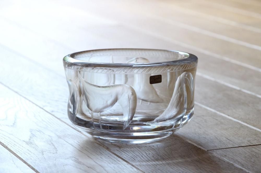 Erik Hoglund エリックホグラン クリスタルガラス ボウル 鳥 Erik Hoglund エリックホグラン クリスタルガラス ボウル 鳥WIND