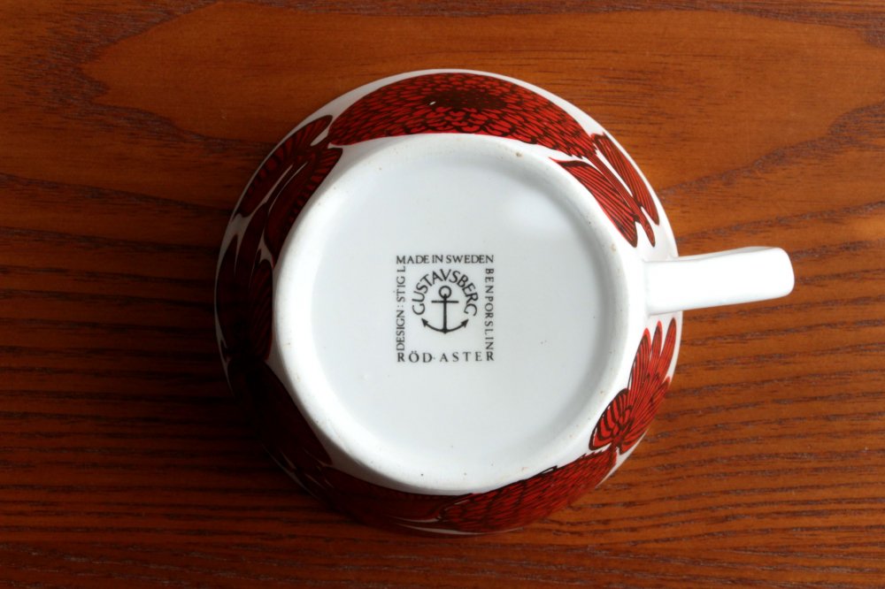 Stig Lindberg Rod Aster Tea Cup&Saucer ロッドアスター ティー