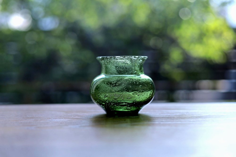 Erik Hoglund エリックホグラン 花瓶 850greフィンランド - ガラス