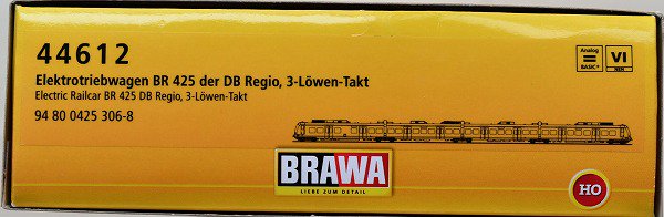 ブラバ(Brawa) class 425 DB AG Regio 3-Lowen-Takt epoch VI | 鉄道 ...