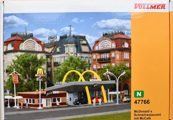 フォルマー(vollmer) ストラクチャー　マックカフェ付きマクドナルド　McDonald's with McCafe |  鉄道模型通販専門店エキサイトモデル