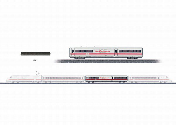 メルクリン(Marklin) ICE2 レストランカーと線路のセット 