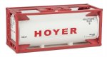 20եȥ󥯥ƥʡ20ft Tank Container Kit, Hoyer (White, Red)
