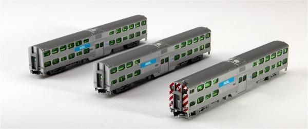 Nゲージ KATO MP36PH Gallery Bi-Level 客車 Chicago Metra 4両セット+ 