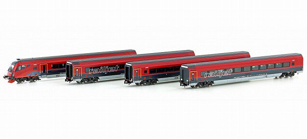 フラワーB ブルーグレイ Hobbytrain RailJet Taurus 4両基本+3両増結 8