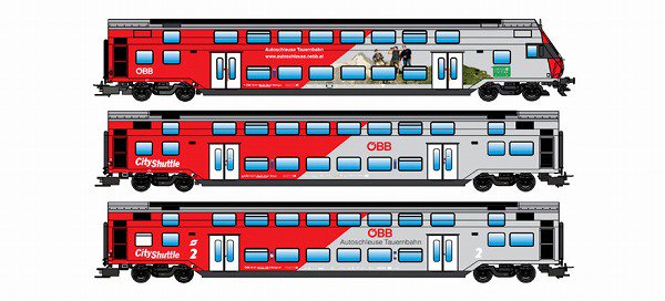 シティーシャトル　ダブルデッカー客車 3両基本セット | 鉄道模型通販専門店エキサイトモデル