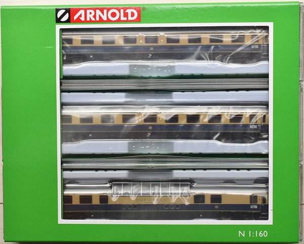 ARNOLD #0307PW ＤＢ-ＡＧ（ドイツ鉄道） ツーリステックツーク（Touristikzug）客車４輌セット　 （室内灯付き）