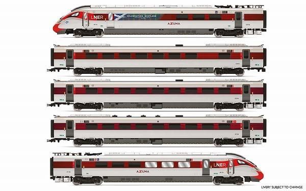 鉄道模型 R3827 LNER, Hitachi Class 800/1 Hornby R3827 OO LNER Hitachi 800/1 Azuma Passenger Car Set