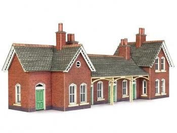 ؼˡCountry station and platform shelter - card kit